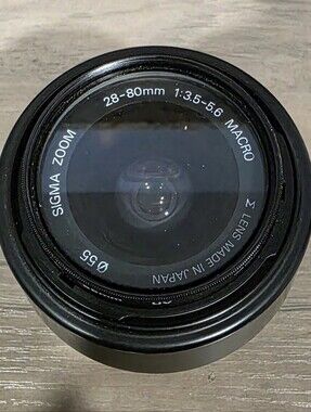 Sigma ZOOM 28-80mm 1:3.5-5.6 MACRO 55 Lens For Minolta AF & Sony A-Mount DSLR